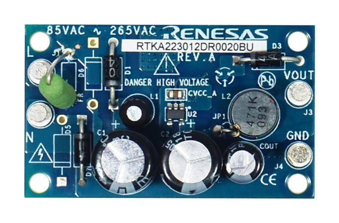 RENESAS Power Management - AC / DC RTKA223012DR0020BU EVALUATION BOARD, BUCK REGULATOR RENESAS 3773121 RTKA223012DR0020BU