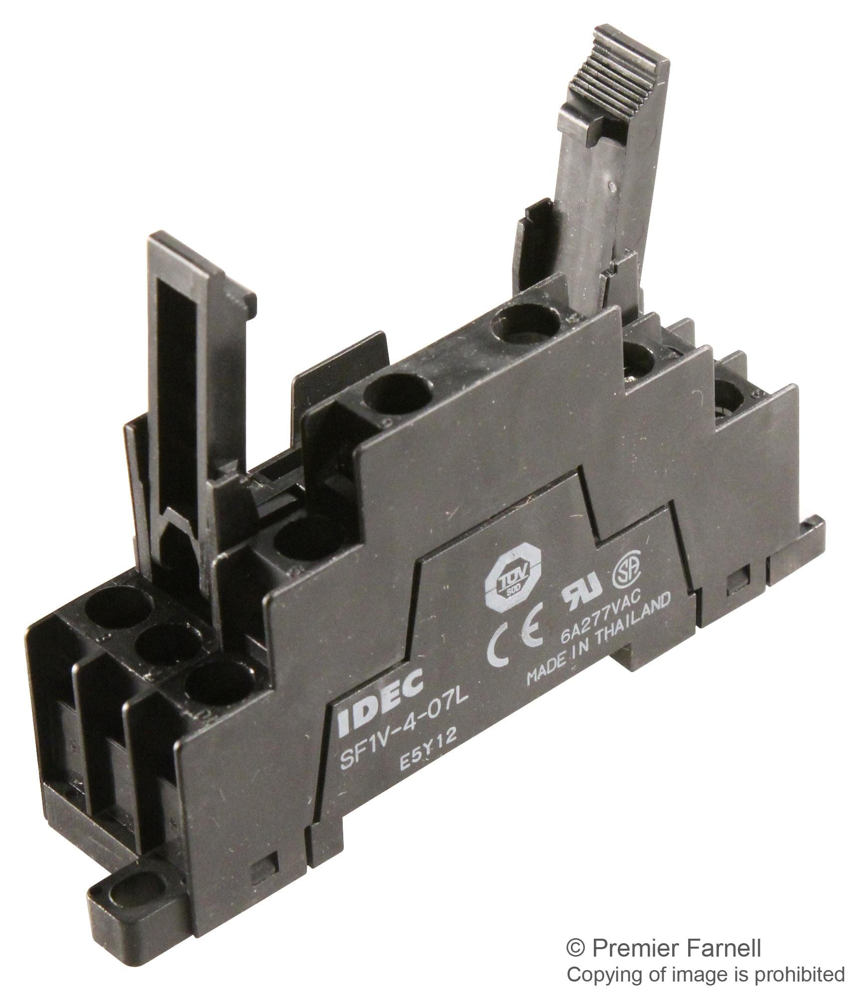 IDEC Relay Sockets SF1V-4-07L RELAY SOCKET, DIN RAIL, 10PIN, SCREW IDEC 2787306 SF1V-4-07L