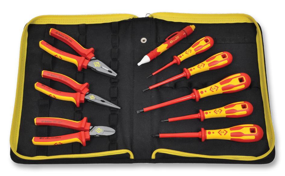 CK TOOLS Electrical T5953 KIT, PLIERS/SCREWDRIVERS, PZ, VDE, 11PC CK TOOLS 2327918 T5953