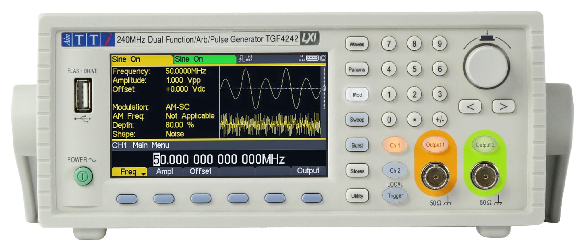 AIM-TTI INSTRUMENTS Signaal Generatoren TGF4242 ARBITRARY/FUNCTION/PULSE GEN, 240MHZ AIM-TTI INSTRUMENTS 2947565 TGF4242
