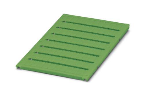 PHOENIX CONTACT Terminal Block Markers UC-TM 6 GN MARKER SHEET, BLANK, 6.2MM, GREEN, TB PHOENIX CONTACT 3242814 UC-TM 6 GN