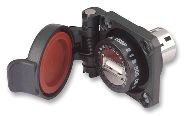 AMPHENOL SOCAPEX USB Adapters USBF 21 N SCC USB ADAPTOR, 2.0 TYPE A-TYPE A, IP54 AMPHENOL SOCAPEX 1220796 USBF 21 N SCC