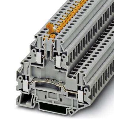 PHOENIX CONTACT DIN Rail Mount UTTB 4-MT DINRAIL TERMINAL, 4WAY, 10AWG, GRY PHOENIX CONTACT 3241290 UTTB 4-MT
