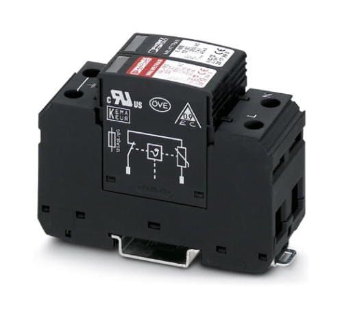 PHOENIX CONTACT Data Line / Mains Surge Protectors VAL-MS 320/1+1 SURGE PROTECTOR, 40KA, 320V PHOENIX CONTACT 3252738 VAL-MS 320/1+1