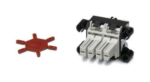 PHOENIX CONTACT Rectangular Power Inserts / Modules VC-TR1/2M-PEA-S22-SET CONTACT INSERT, 3+PE, 1R PHOENIX CONTACT 3285719 VC-TR1/2M-PEA-S22-SET