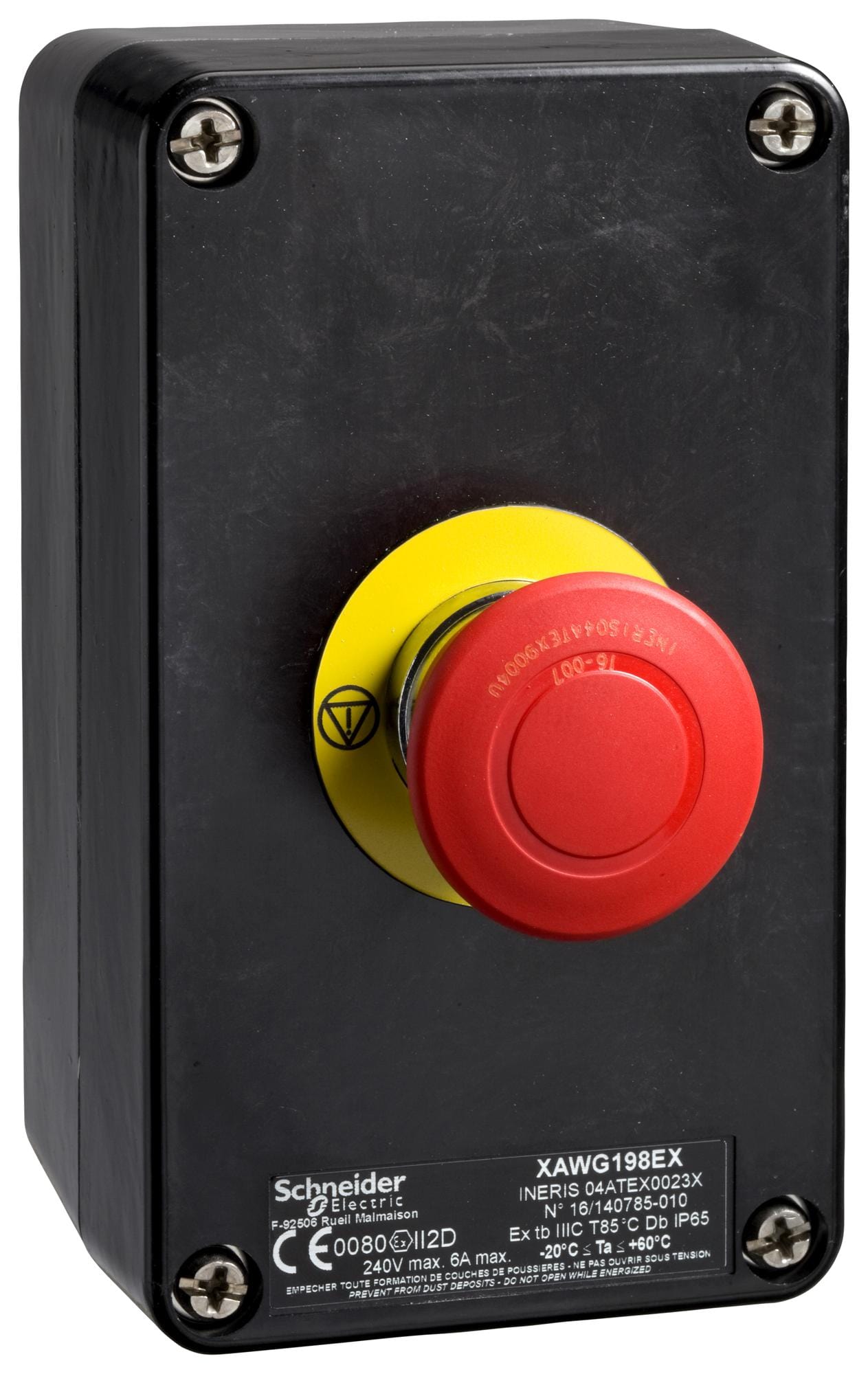 SCHNEIDER ELECTRIC Control Station XAWF178EX CONTROL STATION SWITCH, SPST-NO/NC SCHNEIDER ELECTRIC 3111779 XAWF178EX