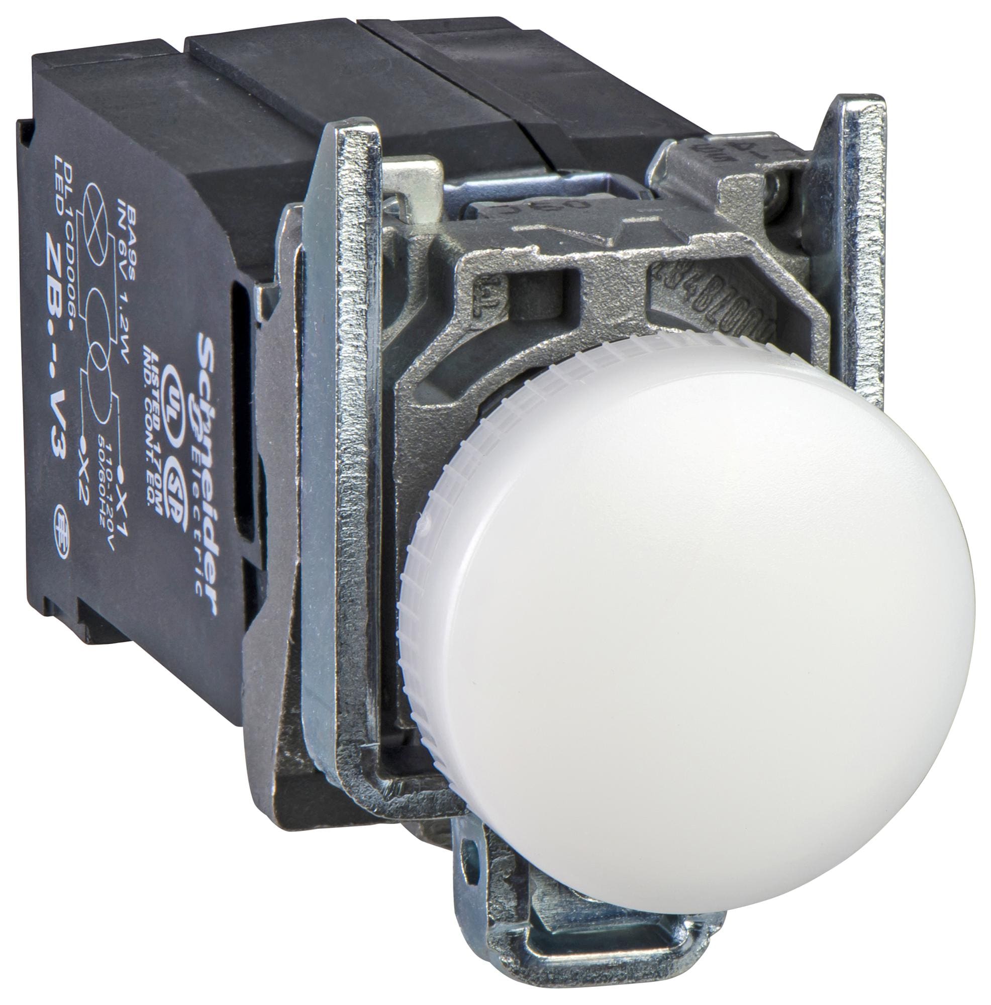 SCHNEIDER ELECTRIC Indicator - Incandescent XB4BV31 PILOT LIGHT, INCANDESCENT, BA9S, 22MM SCHNEIDER ELECTRIC 3110563 XB4BV31