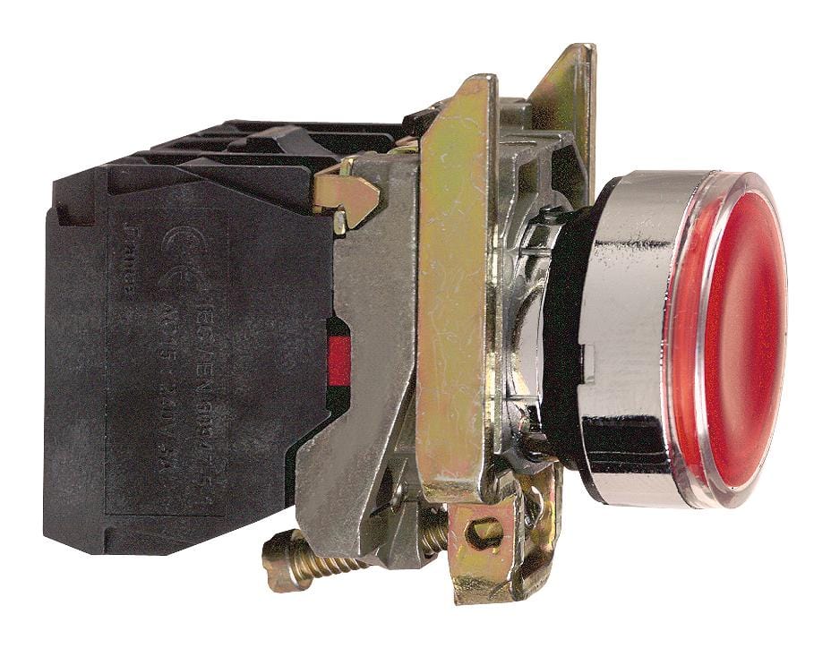 SCHNEIDER ELECTRIC illuminated XB4BW3465 ILLUM INDUSTRIAL PB SW, 6A/120V, RED SCHNEIDER ELECTRIC 2614694 XB4BW3465
