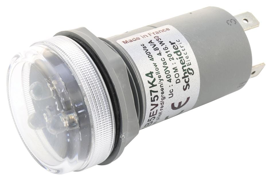 SCHNEIDER ELECTRIC Panel Indicators, Multicolour XB5EV57K4 VOLTAGE INDICATOR, 30MM, RED/YEL/GRN SCHNEIDER ELECTRIC 2780416 XB5EV57K4