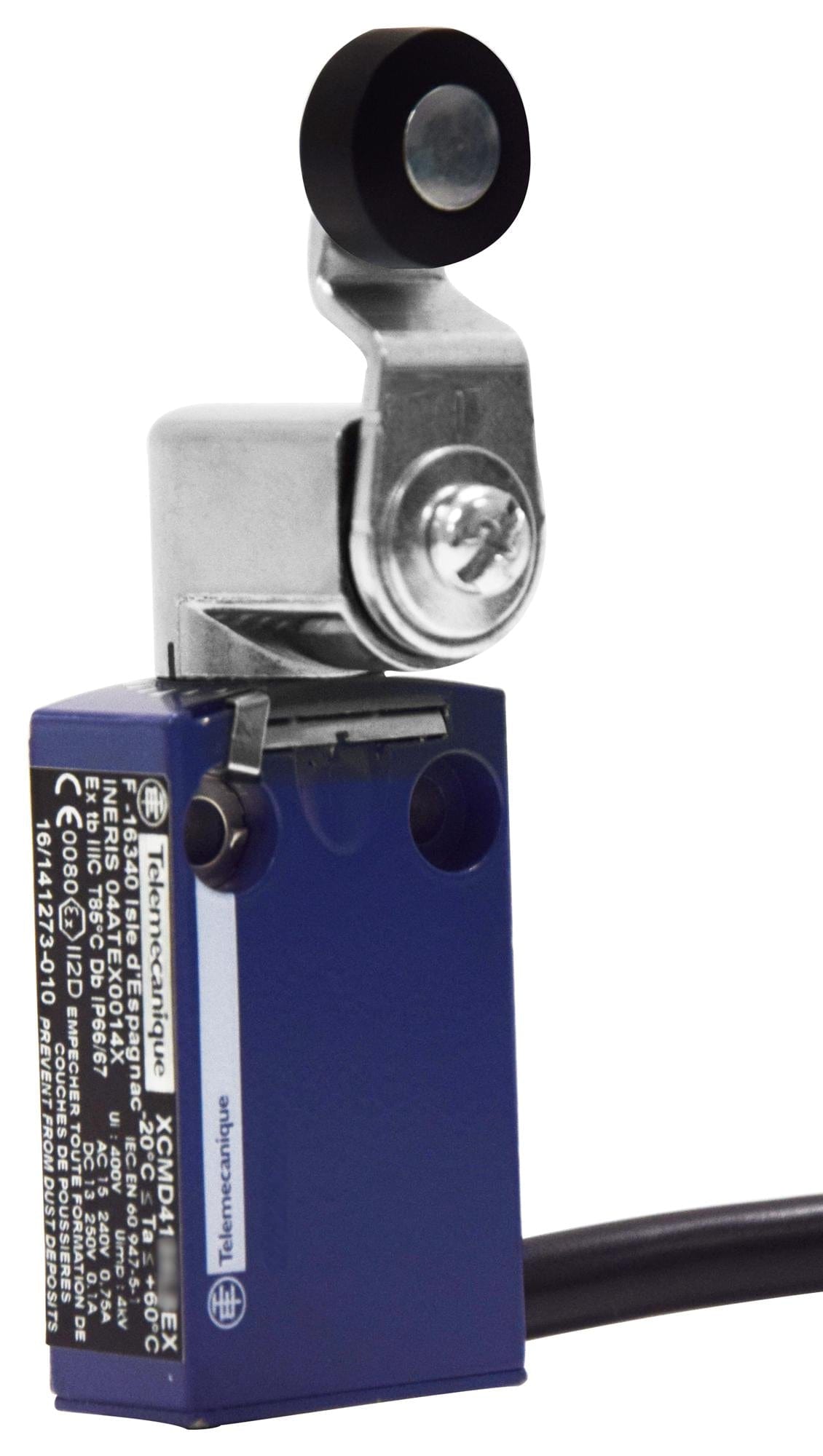 TELEMECANIQUE SENSORS Limit Switch XCMD4115L5EX LIMIT SW, PLUNGER, DPST-NO/NC, 0.75A TELEMECANIQUE SENSORS 3130535 XCMD4115L5EX