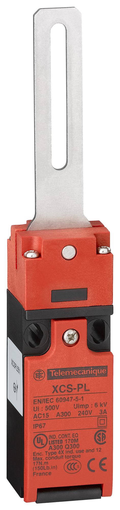 TELEMECANIQUE SENSORS Safety interlock XCSPL552 SAFETY SWITCH, SPST-NO/NC, 6A, 120V TELEMECANIQUE SENSORS 3130647 XCSPL552