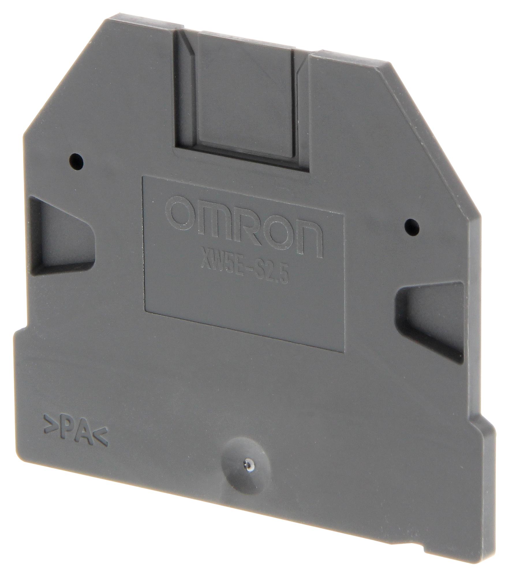 OMRON Terminal Block Accessories XW5E-S16 END COVER, DIN RAIL TERMINAL BLOCK OMRON 2578847 XW5E-S16