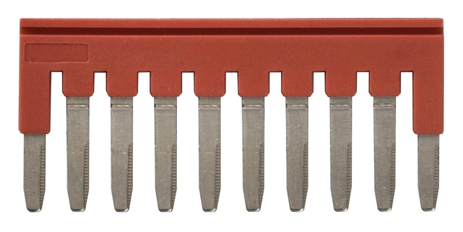 OMRON Terminal Block Accessories XW5S-P2.5-10RD SHORT BAR, 10POLE, 5.2MM, RED OMRON 3441107 XW5S-P2.5-10RD