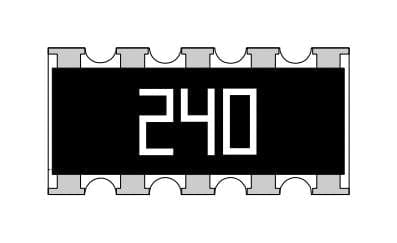 YAGEO Fixed Networks YC358TJK-0710KL RES, AEC-Q200, 10K, 10PIN, 0.0625W, 2512 YAGEO 3497084 YC358TJK-0710KL