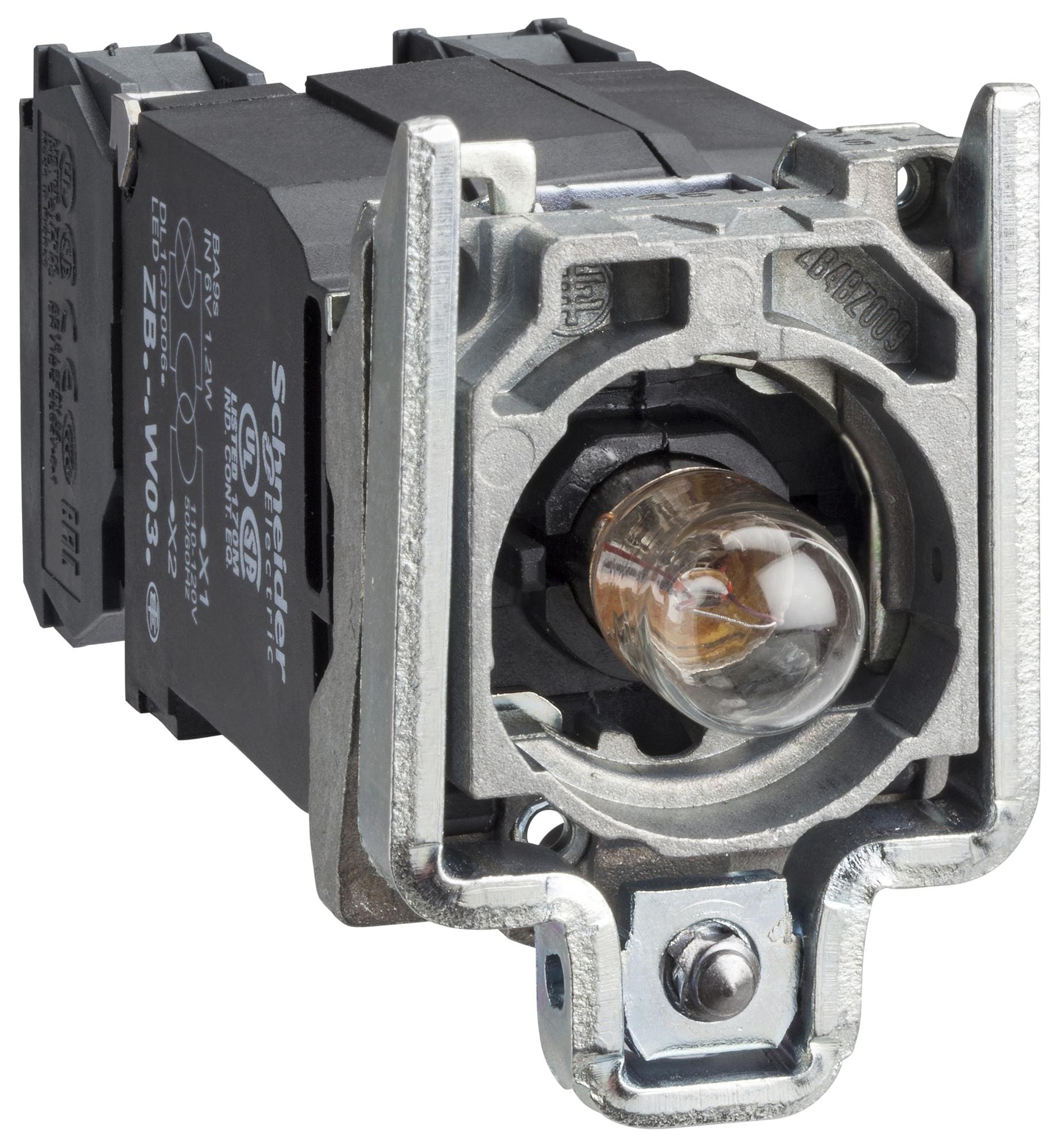 SCHNEIDER ELECTRIC Indicator - Incandescent ZB4BW035 LIGHT BLOCK, INCANDESCENT, BA9S, 120VAC SCHNEIDER ELECTRIC 3110579 ZB4BW035