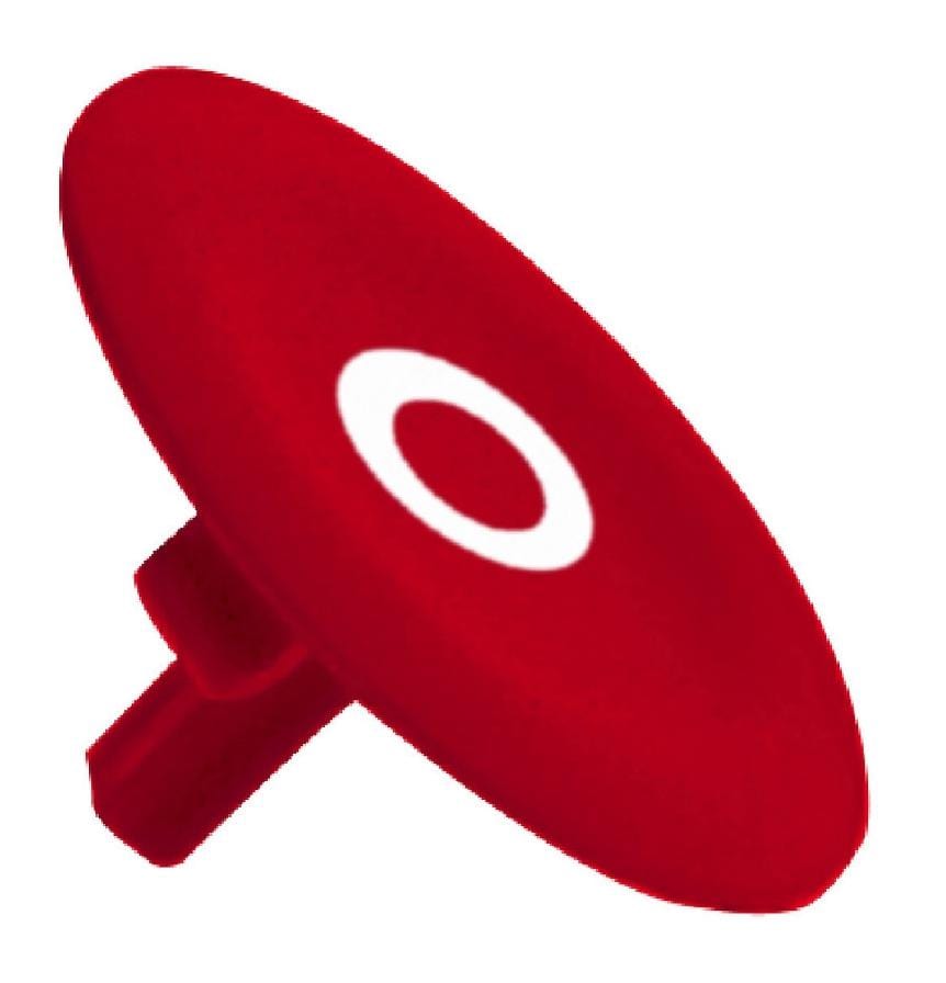 SCHNEIDER ELECTRIC Caps ZBA432 SWITCH CAP, RED, PUSH BUTTON SCHNEIDER ELECTRIC 3114789 ZBA432