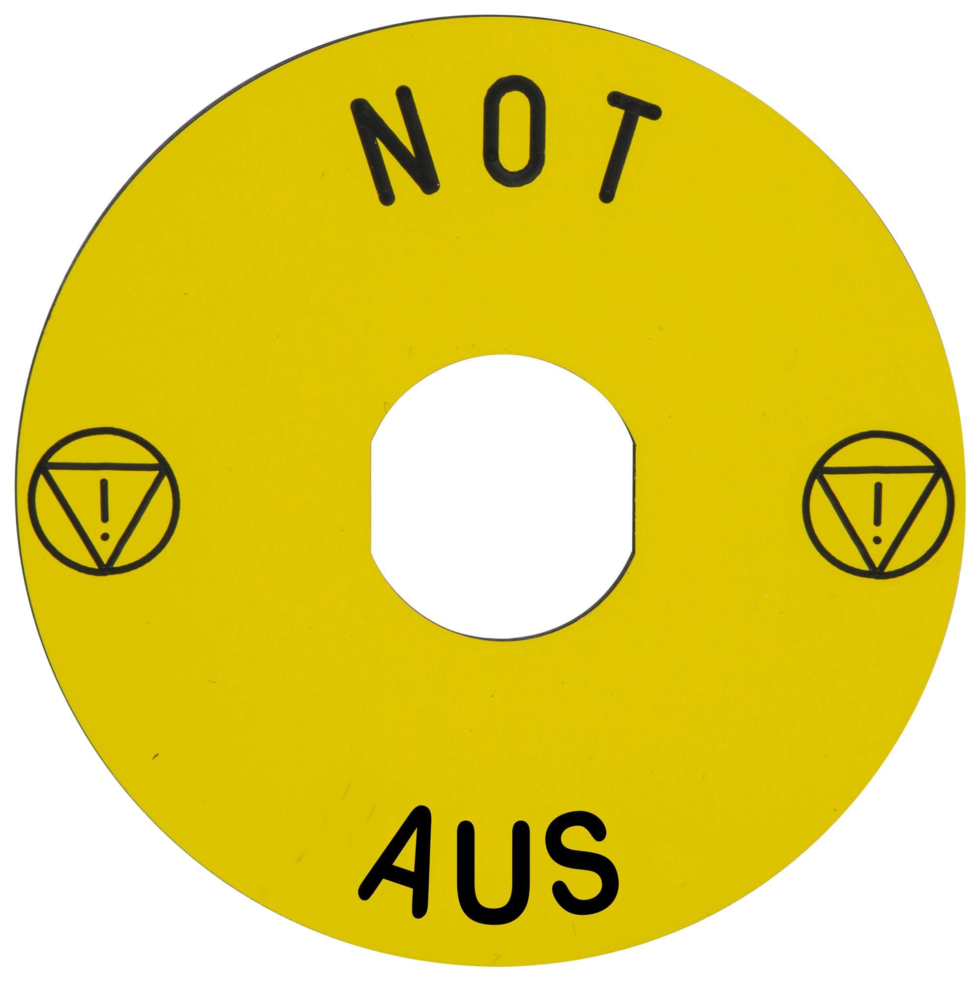 SCHNEIDER ELECTRIC Legends ZBY8230 MARKED LEGEND, EMERGENCY STOP SWITCH SCHNEIDER ELECTRIC 3115274 ZBY8230