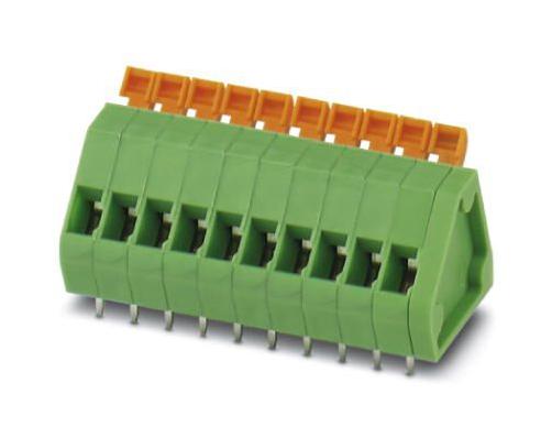 PHOENIX CONTACT Wire-To-Board Terminal Blocks ZFKDSA 1-W-3,81- 9 TB, WIRE TO BRD, 9POS, 16AWG PHOENIX CONTACT 3241744 ZFKDSA 1-W-3,81- 9