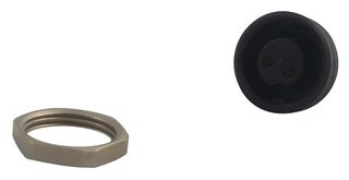 09 0974 00 02 - Circular Connector, 710 Series, Panel Mount Receptacle, 2 Contacts, Solder Socket - BINDER