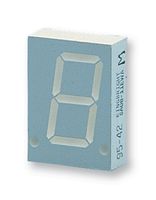 SC08-11GWA - 7 Segment LED Display, Mechanically Rugged, Green, 20 mA, 2.2 V, 16 mcd, 1, 20.32 mm - KINGBRIGHT