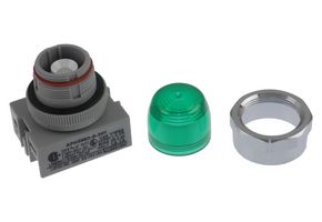APW299D-G-24V - PANEL MOUNT INDICATOR, LED, 22MM, GREEN, 24V - IDEC