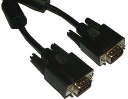 SPC20054 - MONITOR CABLE, SVGA VIDEO, 15FT, BLACK - MULTICOMP