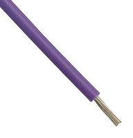 6711 VI005 - Wire, Stranded, Hook Up, EcoWire®, UL11028, MPPE, Purple, 26 AWG, 0.13 mm², 100 ft, 30.5 m - ALPHA WIRE