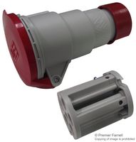 PE1665PV - Pin & Sleeve Connector, 16 A, 415 V, Cable Mount, Socket, 3P+E, Red - ILME