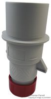 PE3264SV - Pin & Sleeve Connector, 32 A, 415 V, Cable Mount, Plug, 3P+E, Red - ILME
