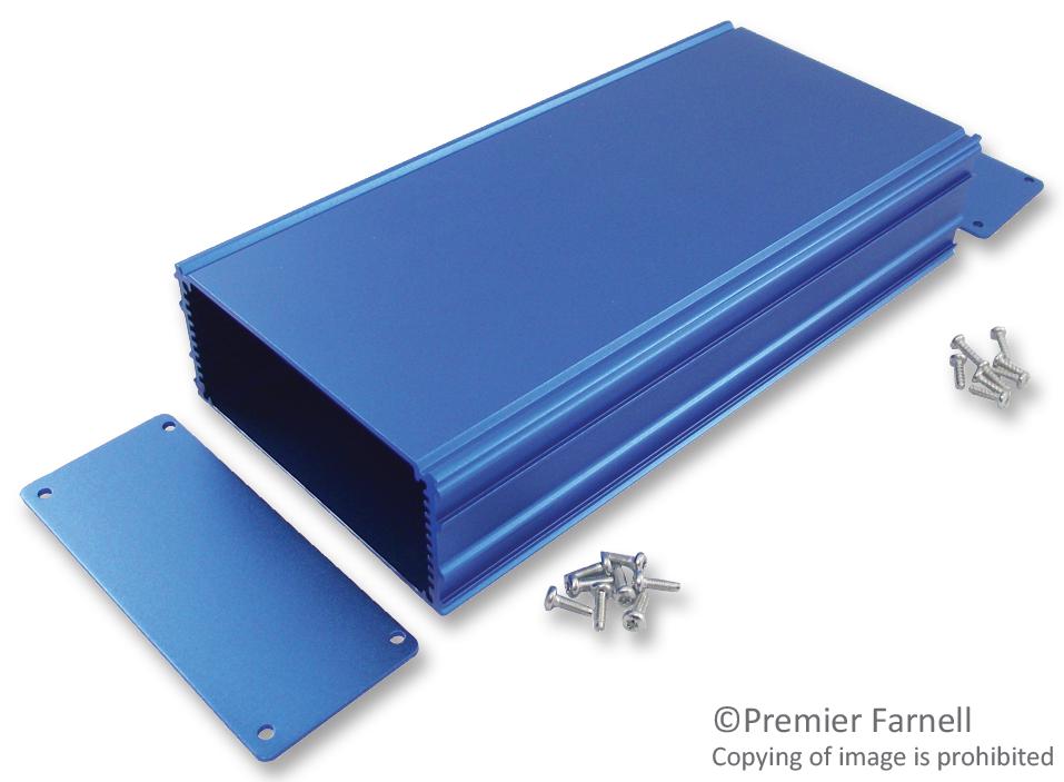 B3-080BL CASE, ALUMINIUM, BLUE, 109X45X80MM BOX ENCLOSURES