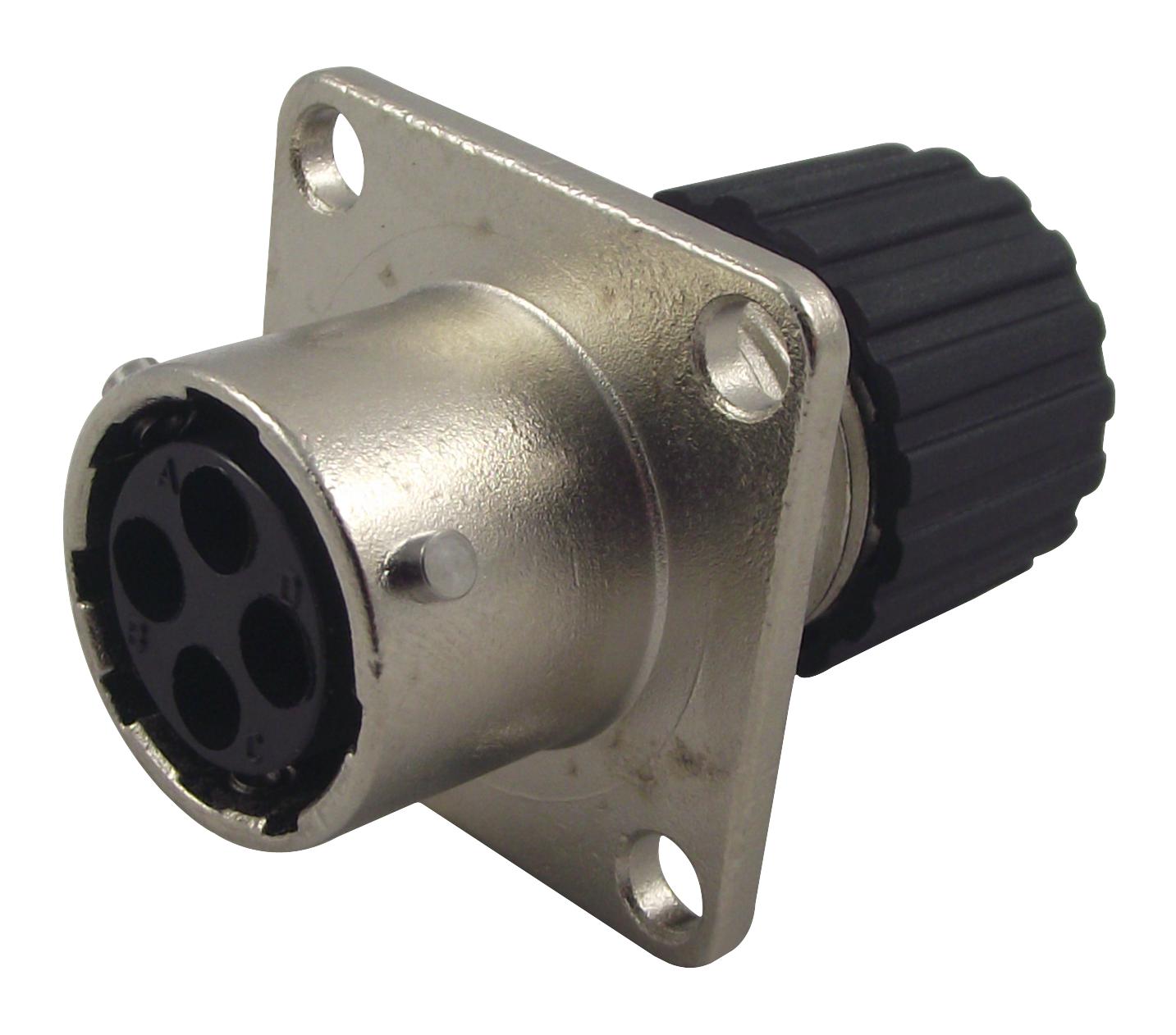 TNM0S10-0004S1L SOCKET, PANEL, 4WAY ITT CANNON