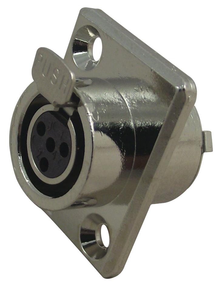 TY4F SOCKET, TINI, Q-G, PANEL, 4POLE SWITCHCRAFT/CONXALL