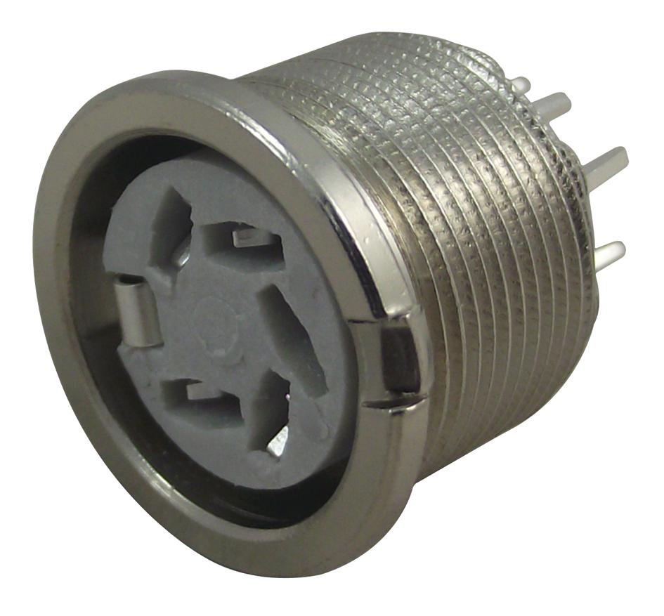 690-0510 SOCKET, DIN, PCB, SCREENED, 240DEG DELTRON COMPONENTS