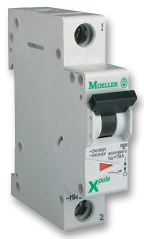 FAZ-D2/1 MINIATURE CKT BREAKER, 1P, 2A, 240VAC EATON MOELLER