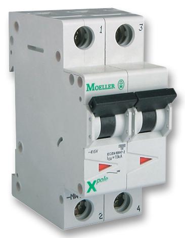 FAZ-D13/2 MINIATURE CKT BREAKER, 2P, 13A, 415VAC EATON MOELLER