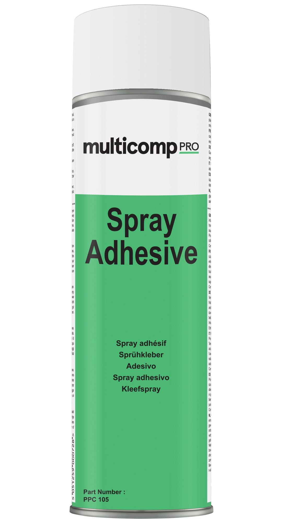 PPC105 ADHESIVE SPRAY, 500ML, AEROSOL MULTICOMP PRO