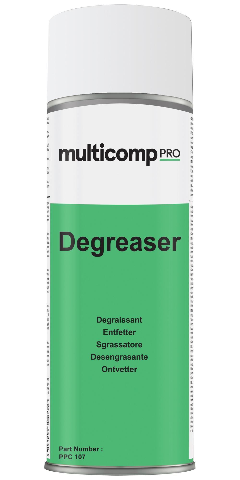 PPC107 DEGREASER, 400ML, AEROSOL MULTICOMP PRO