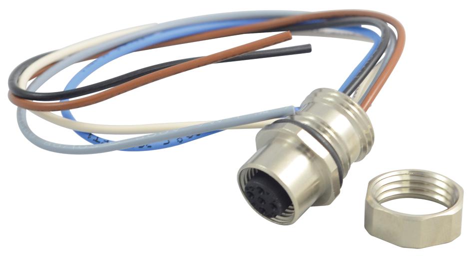 ELKE 512 PG9P SOCKET, PANEL, M12, 5WAY HIRSCHMANN