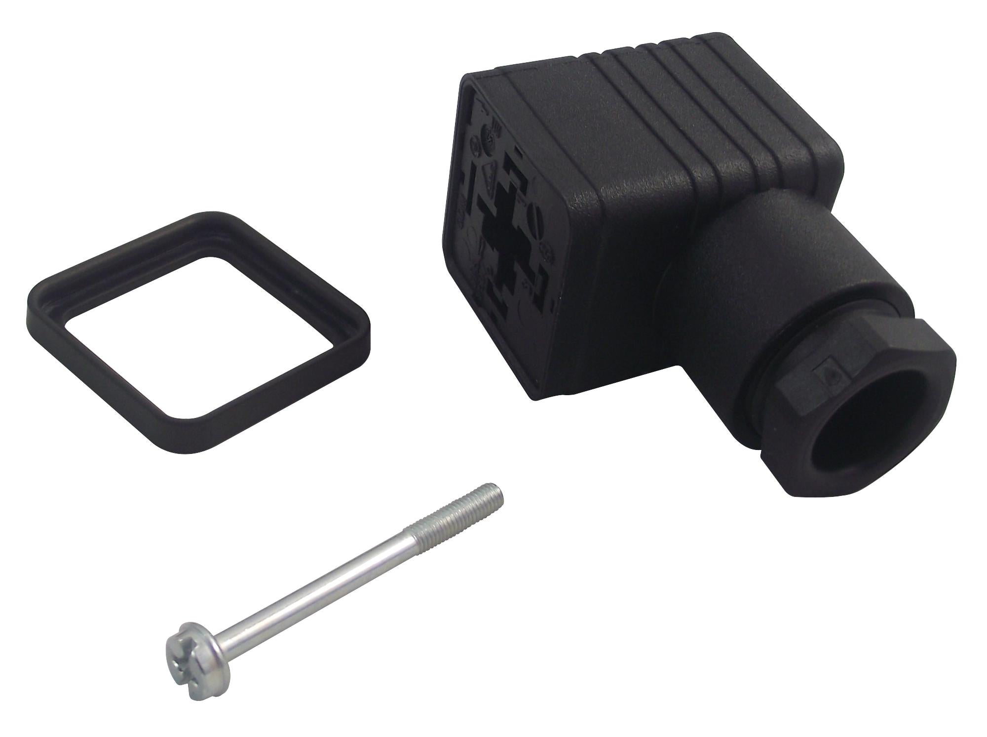 GDM2011.BLACK PLUG, FREE, 2+E WAY HIRSCHMANN