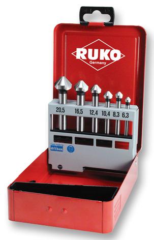 102152E COUNTERSINK SET, HSS-E, 6-TLG RUKO