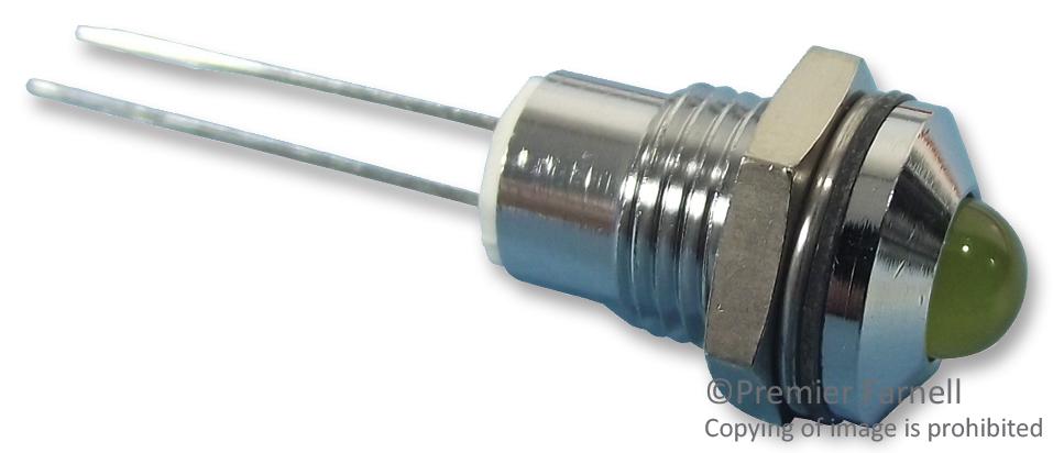 190402IP LED INDICATOR, 8MM, SATIN, YELLOW CML INNOVATIVE TECHNOLOGIES