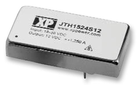JTH1524D15 CONVERTER, DC/DC, 2O/P, 15W, +/-15V XP POWER
