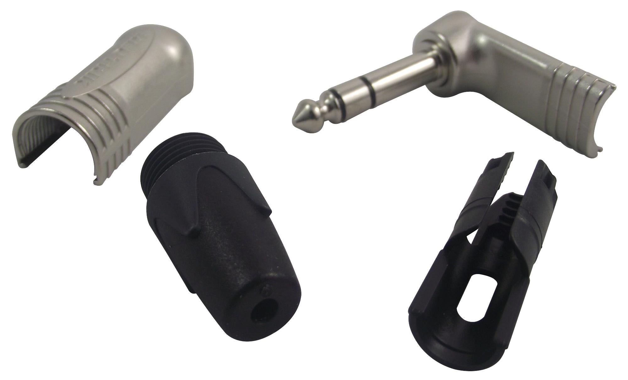 NP3RX PLUG, 1/4" JACK, 90DEG, 3POLE NEUTRIK