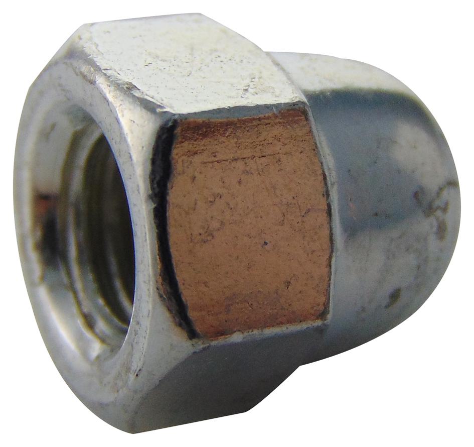M6- DNST-Z100- DOME NUT, BZP, M6, PK100 TR FASTENINGS