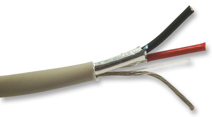 4300FE.00100 CABLE, SEC, SHLD, GREY, 4.2MM, 100M BELDEN