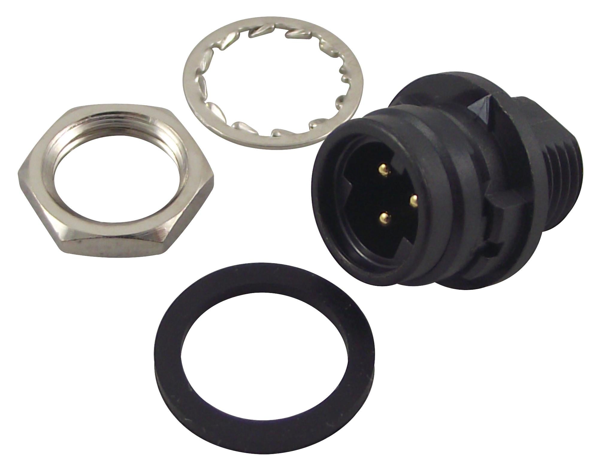 HR30-6R-3P(71) CIRCULAR, RECEPTACLE, 3 WAY, PANEL HIROSE(HRS)