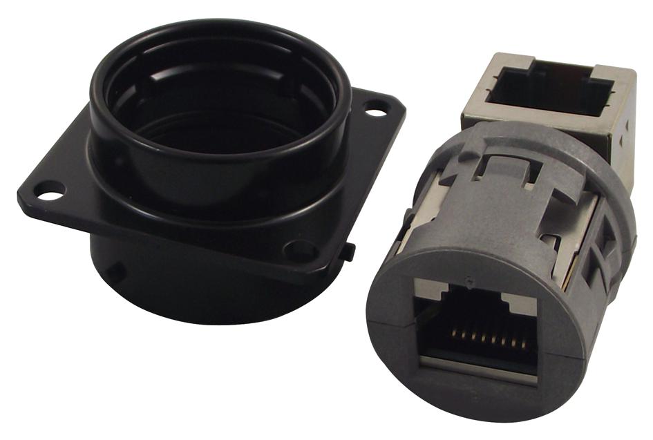 RJF21RAG ADAPTOR, RJ45 8P JACK- RJ45 8P JACK AMPHENOL SOCAPEX