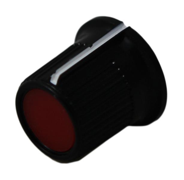 CP-LB16-1-6D KNOB, 16MM, BLACK, CAP 6 SHAFT MULTICOMP