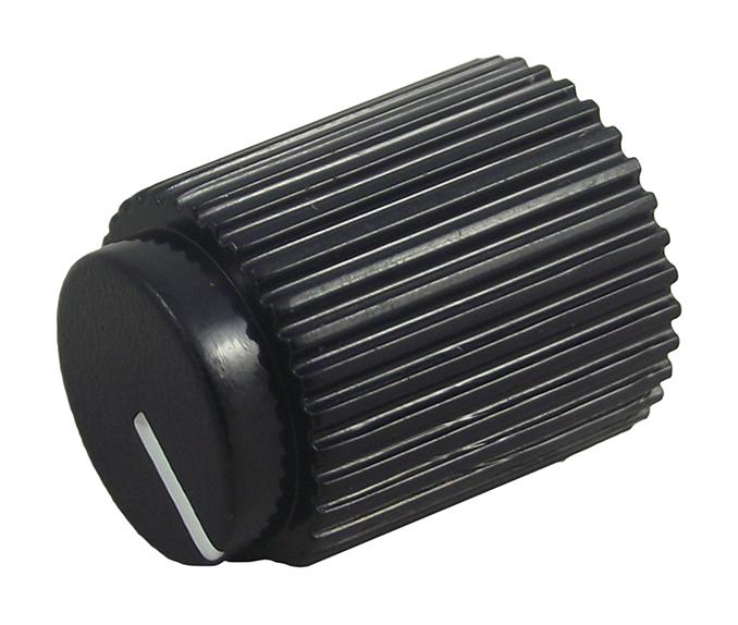 CP-AE14-6-S(6.0)H KNOB, 13.8MM, BLACK, SCREW MULTICOMP