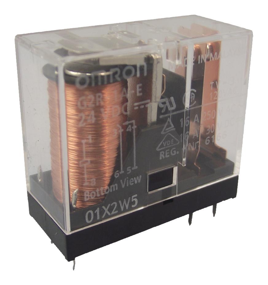 G2R-1A-E- DC24 RELAY, SPST-NO, 250VAC, 30VDC, 10A OMRON